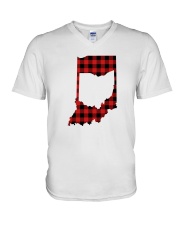 OHIO IN INDIANA WORLD V-Neck T-Shirt thumbnail