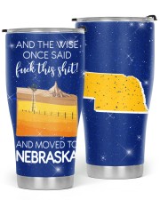 The Wise Moved To Nebraska Glitter Tumbler tile