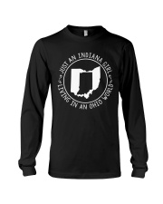 INDIANA GIRL LIVING IN OHIO WORLD Long Sleeve Tee thumbnail