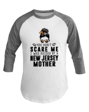 I WAS RAISED BY A JERSEY MOTHER Baseball Tee thumbnail