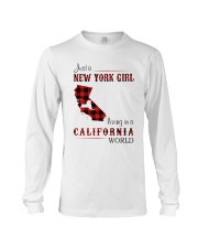 NEW YORK GIRL LIVING IN CALIFORNIA WORLD Long Sleeve Tee thumbnail