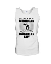 CANADIAN GUY LIFE TOOK TO MICHIGAN Unisex Tank tile