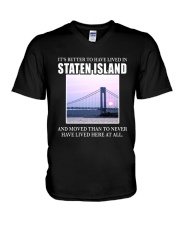 IT'S BETTER TO HAVE LIVED IN STATEN ISLAND V-Neck T-Shirt tile