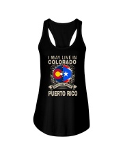 LIVE IN COLORADO MY STORY IN PUERTO RICO Ladies Flowy Tank thumbnail