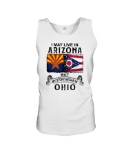 LIVE IN ARIZONA BEGAN IN OHIO Unisex Tank tile
