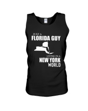 JUST A FLORIDA GUY LIVING IN NEW YORK WORLD Unisex Tank thumbnail