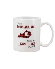 LOUISIANA GIRL LIVING IN KENTUCKY WORLD Mug tile