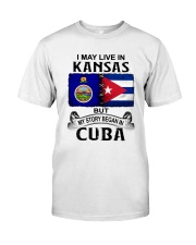 LIVE IN KANSAS BEGAN IN CUBA Classic T-Shirt tile