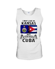 LIVE IN KANSAS BEGAN IN CUBA Unisex Tank thumbnail