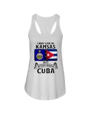 LIVE IN KANSAS BEGAN IN CUBA Ladies Flowy Tank thumbnail