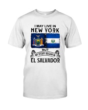 LIVE IN NEW YORK BEGAN IN EL SALVADOR Classic T-Shirt tile