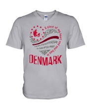 A PIECE OF MY HEART AND SOUL LIVES IN DENMARK V-Neck T-Shirt tile