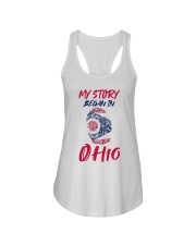 My Story Began In Ohio Ladies Flowy Tank tile