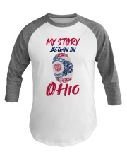 My Story Began In Ohio Baseball Tee tile