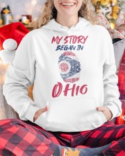 My Story Began In Ohio Hooded Sweatshirt custom-hoodie-sweatshirt-lifestyle-front-211