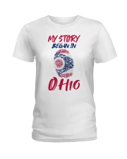 My Story Began In Ohio Ladies T-Shirt tile