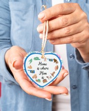 Oklahoma Home Is Where Mom Is Heart ornament - single (porcelain) aos-heart-ornament-single-porcelain-lifestyles-01