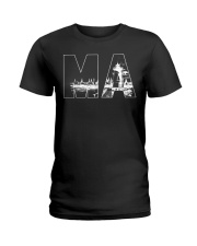 Massachusetts MA Landscape Ladies T-Shirt tile