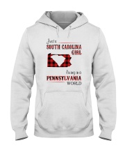 SOUTH CAROLINA GIRL LIVING IN PENNSYLVANIA WORLD Hooded Sweatshirt thumbnail