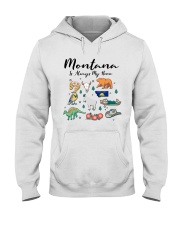Montana Is Always Home Symbols Hooded Sweatshirt front