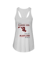 FLORIDA GIRL LIVING IN MARYLAND WORLD Ladies Flowy Tank thumbnail