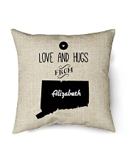 Personalized Name Gift Miss Your Face From Connecticut Indoor Pillow - 16” x 16” back