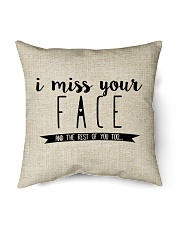 Personalized Name Gift Miss Your Face From Connecticut Indoor Pillow - 16” x 16” front
