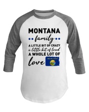 Montana Family A Little bit Of Crazy Baseball Tee tile