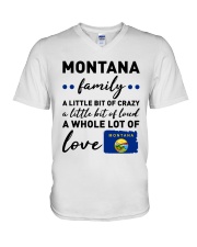 Montana Family A Little bit Of Crazy V-Neck T-Shirt tile