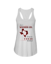 WISCONSIN GIRL LIVING IN TEXAS WORLD Ladies Flowy Tank thumbnail