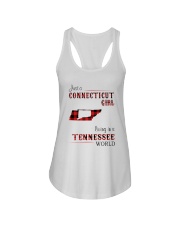 CONNECTICUT GIRL LIVING IN TENNESSEE WORLD Ladies Flowy Tank thumbnail