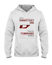 CONNECTICUT GIRL LIVING IN TENNESSEE WORLD Hooded Sweatshirt thumbnail