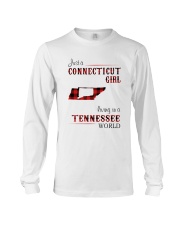 CONNECTICUT GIRL LIVING IN TENNESSEE WORLD Long Sleeve Tee thumbnail