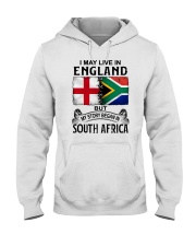 LIVE IN ENGLAND BEGAN IN SOUTH AFRICA Hooded Sweatshirt tile