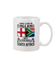 LIVE IN ENGLAND BEGAN IN SOUTH AFRICA Mug tile