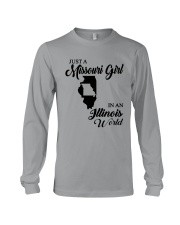 JUST A MISSOURI GIRL IN AN ILLINOIS WORLD Long Sleeve Tee thumbnail