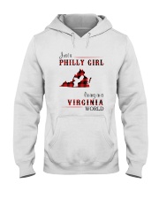 PHILLY GIRL LIVING IN VIRGINIA WORLD Hooded Sweatshirt tile