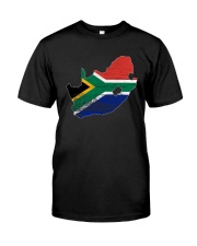 South Africa Map Flag Classic T-Shirt front