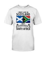 LIVE IN SCOTLAND BEGAN IN SOUTH AFRICA Classic T-Shirt tile