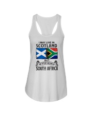 LIVE IN SCOTLAND BEGAN IN SOUTH AFRICA Ladies Flowy Tank tile