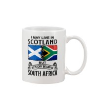 LIVE IN SCOTLAND BEGAN IN SOUTH AFRICA Mug tile