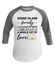 Rhode Island Family A Little bit Of Crazy Baseball Tee tile