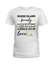 Rhode Island Family A Little bit Of Crazy Ladies T-Shirt tile