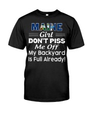 Maine Girl My Backyard Is Full Already Classic T-Shirt tile