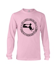 NORTH CAROLINA GIRL LIVING IN MASSACHUSETTS WORLD Long Sleeve Tee thumbnail