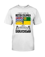 LIVE IN BC IN SASKATCHEWAN ROOT WOMEN Classic T-Shirt tile