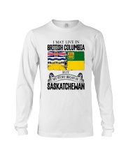 LIVE IN BC IN SASKATCHEWAN ROOT WOMEN Long Sleeve Tee thumbnail
