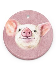 Pig Face Circle ornament - single (porcelain) front
