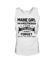 Maine Girl Listen Ignore Forget At The Same Time Unisex Tank tile