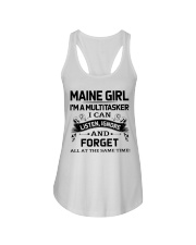Maine Girl Listen Ignore Forget At The Same Time Ladies Flowy Tank tile